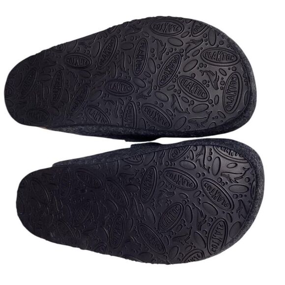 Plakton Clogs Women 9 40 Blue Blogg Felted Wool Cork Slip On Soft Footbed NEW - Picture 7 of 8